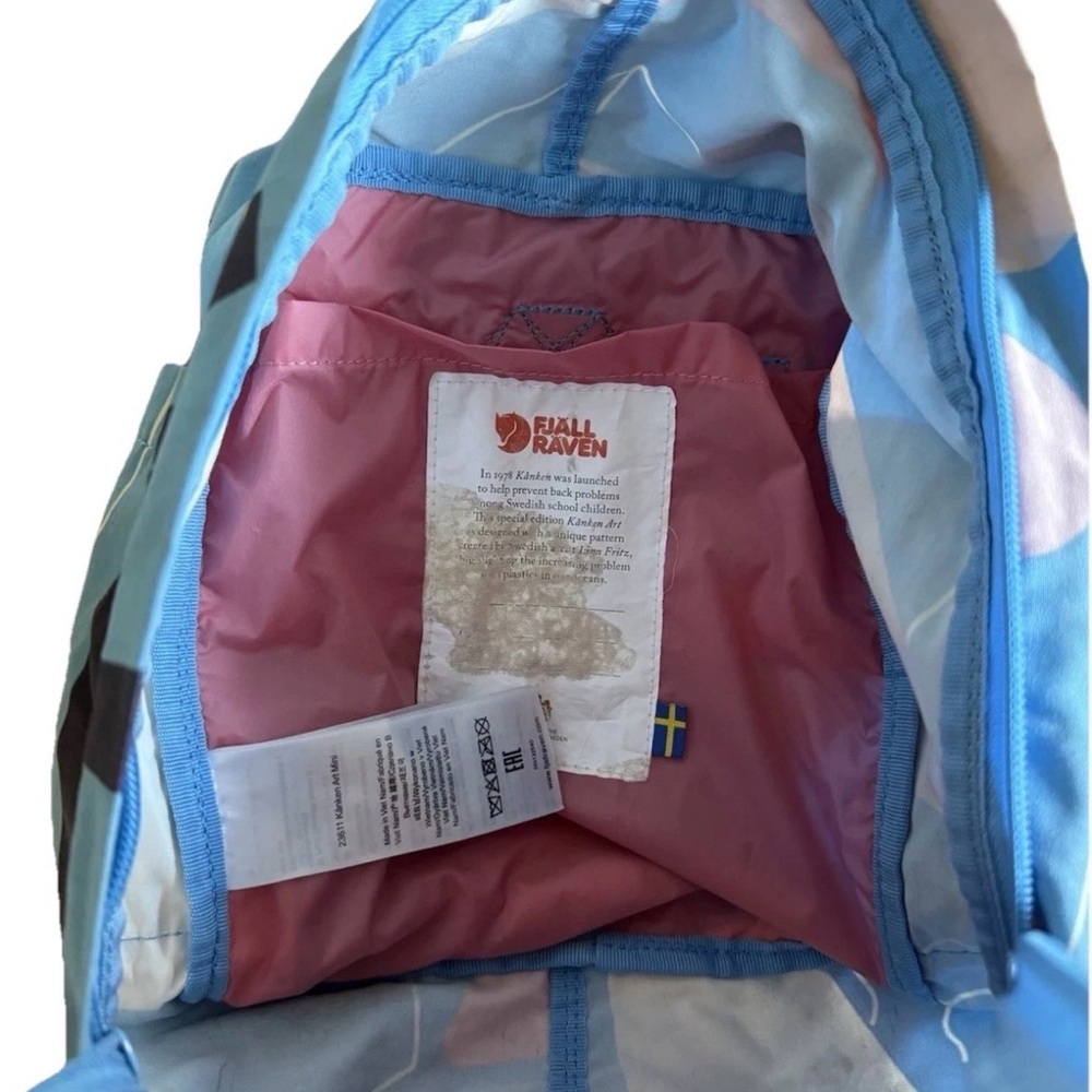 Fjällräven Kånken Mini Backpack Ocean Special Edition Unisex - Picture 8 of 8